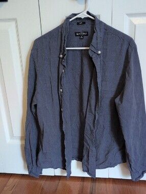 Flex Slim Fit Button-Down Shirt in Slate Blue